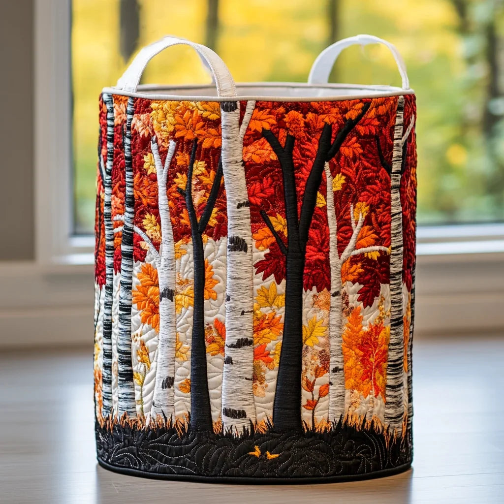 Panier à Linge Matelassé | Bosquet d'Automne