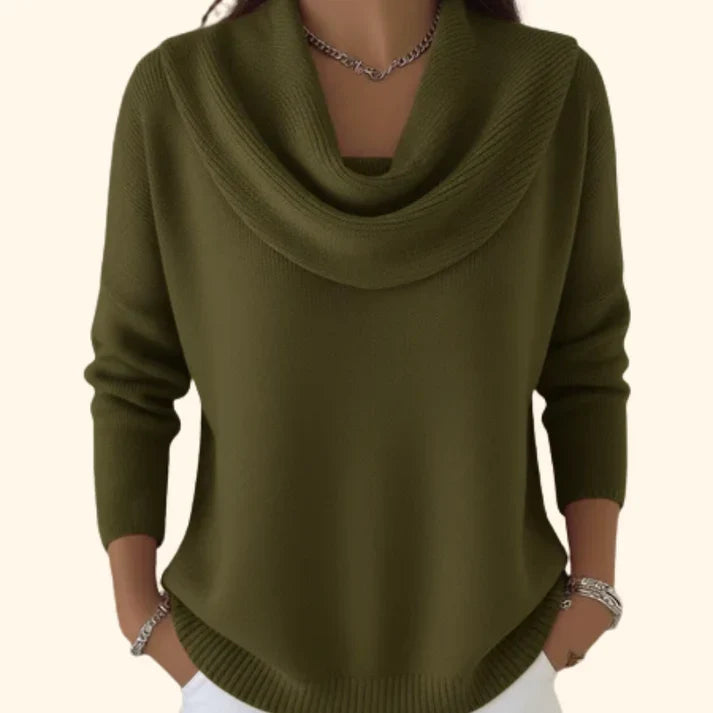 Julia | Pull à Col Drapé