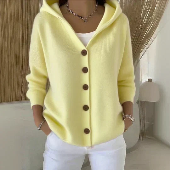 Concettina | Cardigan en Maille à Capuche