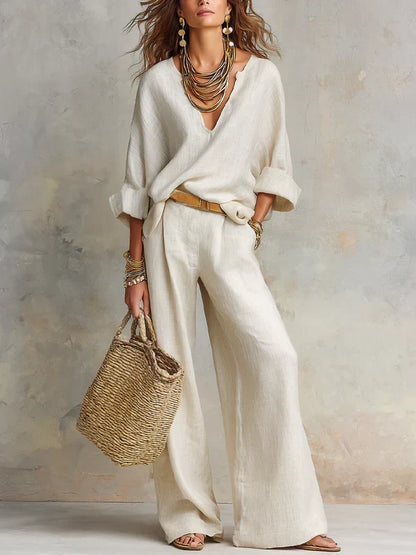 Tara | Ensemble Estival à Pantalon Palazzo