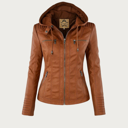Flavie | Veste en Cuir Robuste et Élégante