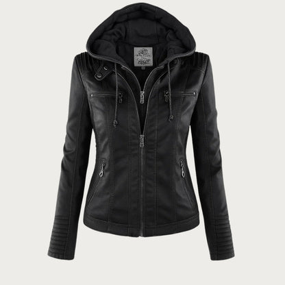 Flavie | Veste en Cuir Robuste et Élégante