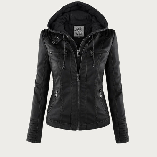 Flavie | Veste en Cuir Robuste et Élégante