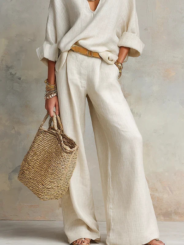 Tara | Ensemble Estival à Pantalon Palazzo
