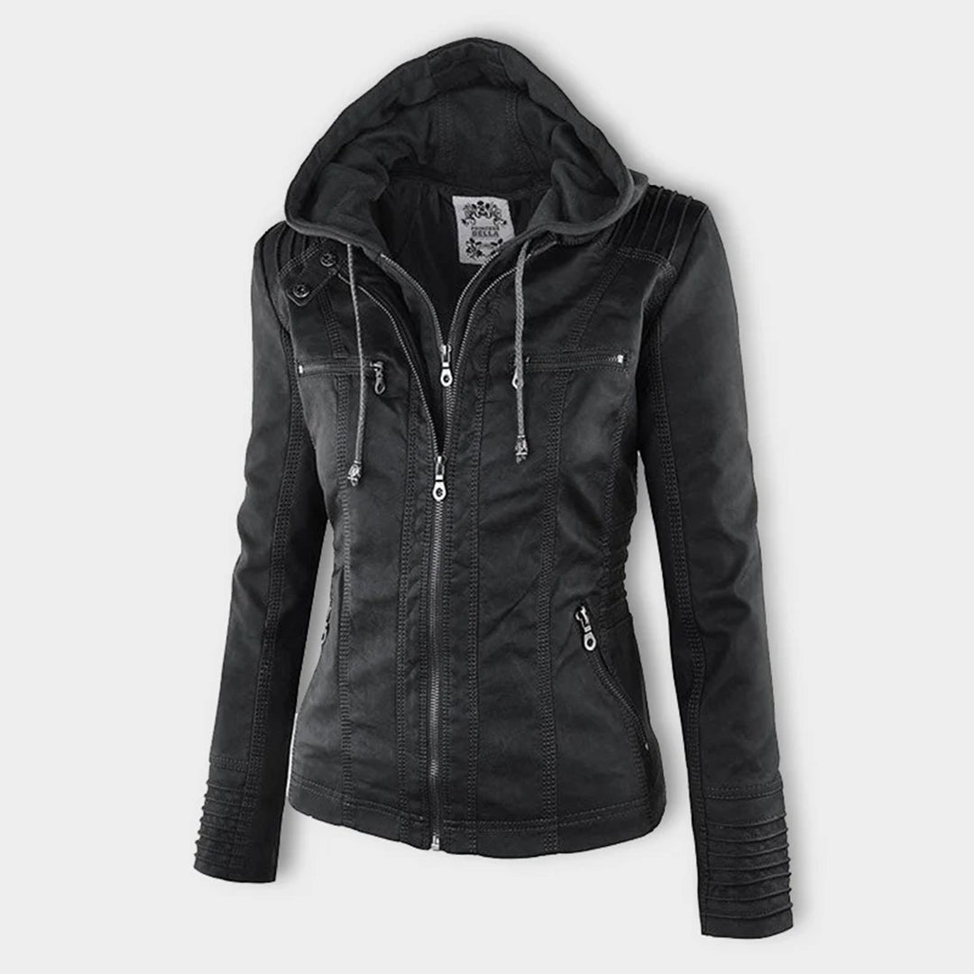 Flavie | Veste en Cuir Robuste et Élégante