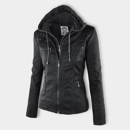 Flavie | Veste en Cuir Robuste et Élégante