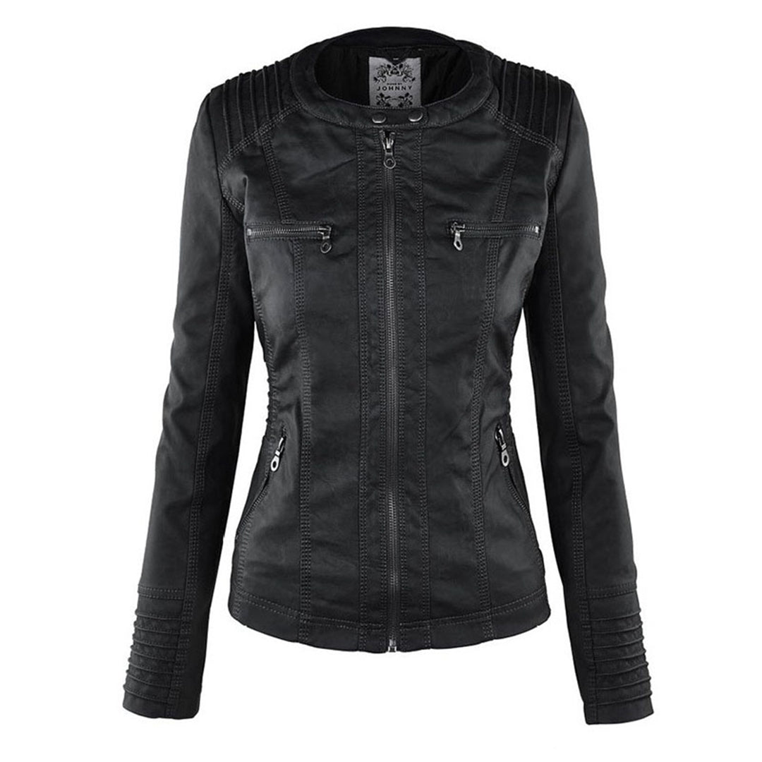 Flavie | Veste en Cuir Robuste et Élégante