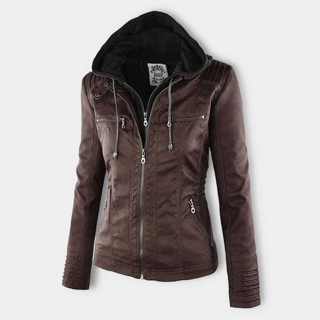 Flavie | Veste en Cuir Robuste et Élégante