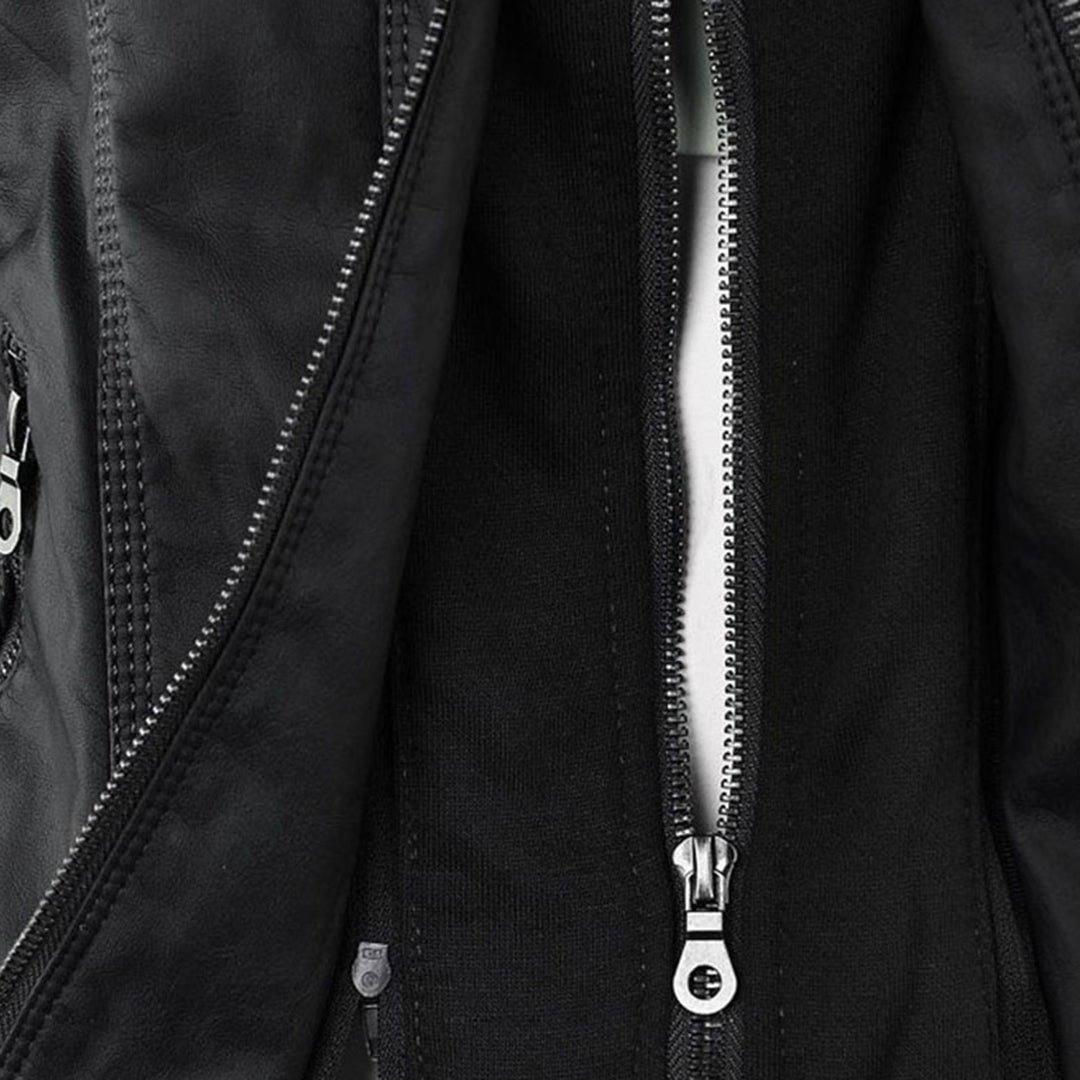 Flavie | Veste en Cuir Robuste et Élégante
