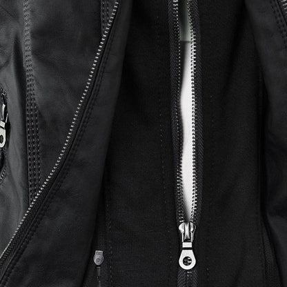 Flavie | Veste en Cuir Robuste et Élégante