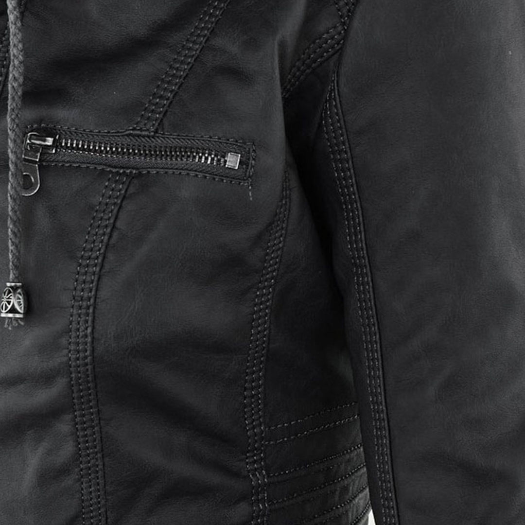 Flavie | Veste en Cuir Robuste et Élégante