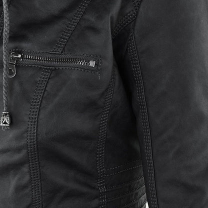 Flavie | Veste en Cuir Robuste et Élégante