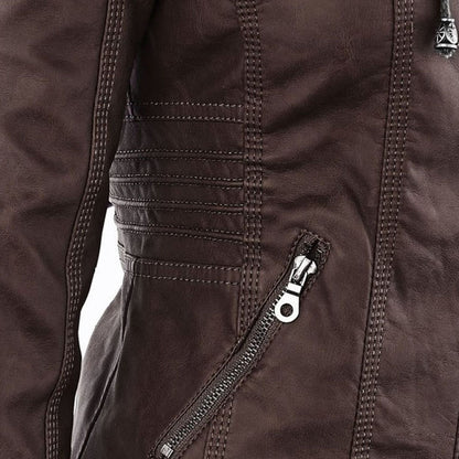 Flavie | Veste en Cuir Robuste et Élégante
