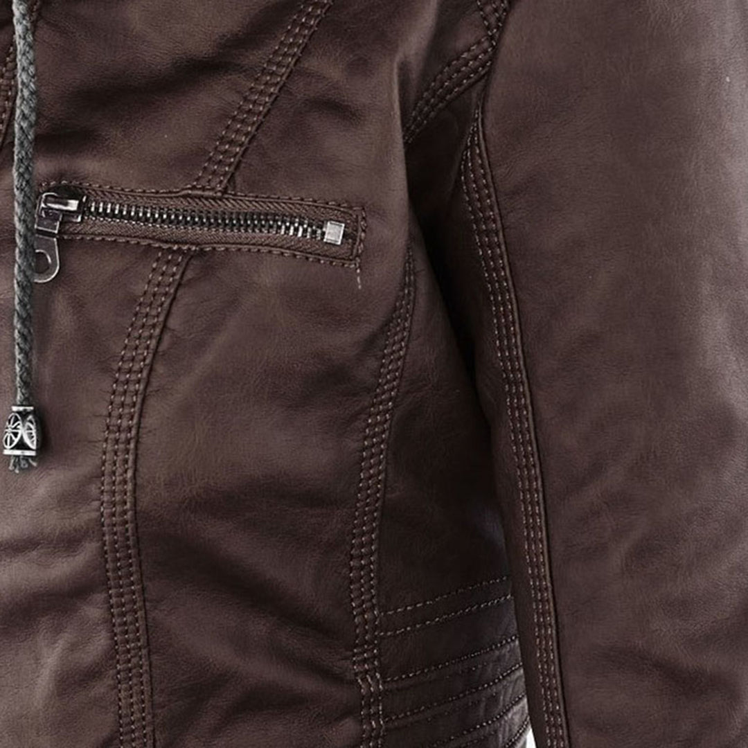Flavie | Veste en Cuir Robuste et Élégante
