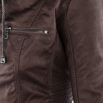 Flavie | Veste en Cuir Robuste et Élégante