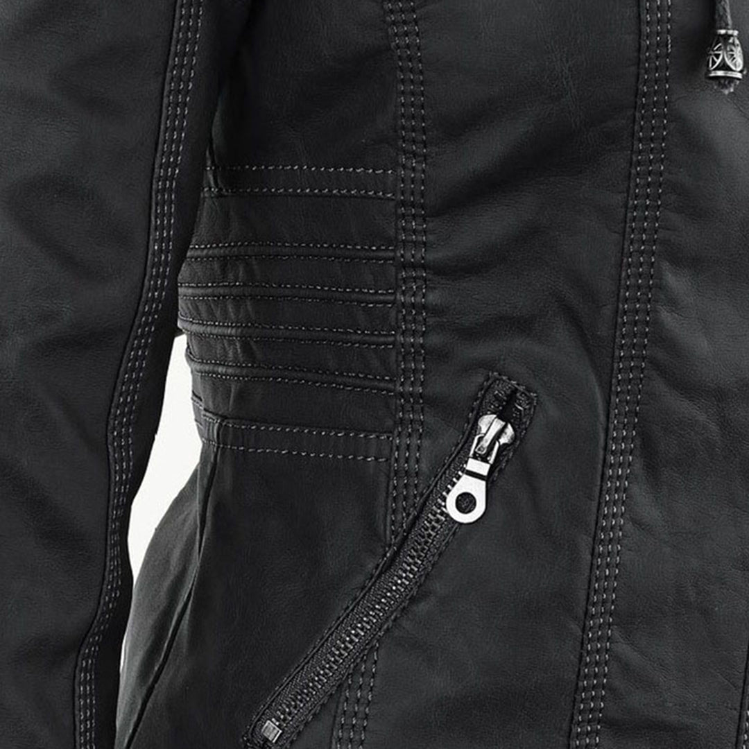 Flavie | Veste en Cuir Robuste et Élégante