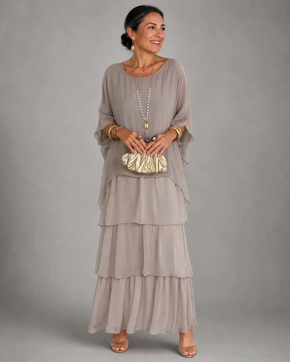 Ornella | Ensemble Blouse et Jupe à Volants