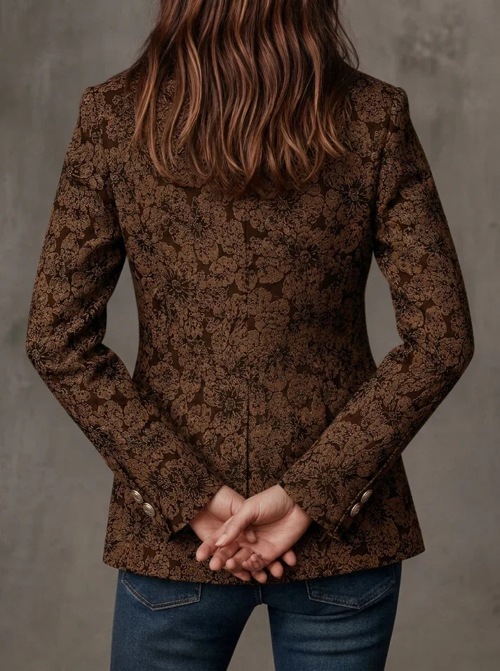 Antonia | Blazer en Jacquard à Motif Paisley