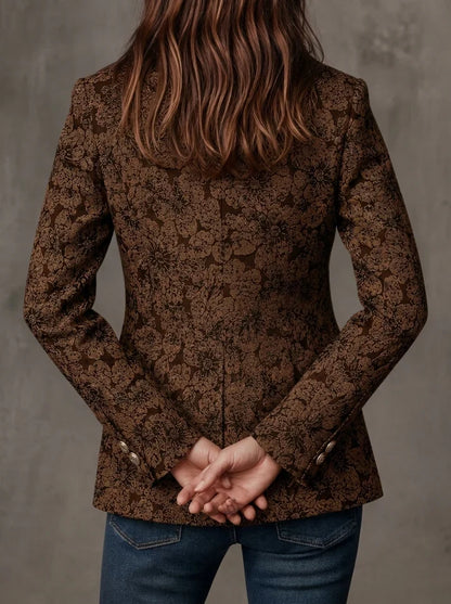 Antonia | Blazer en Jacquard à Motif Paisley