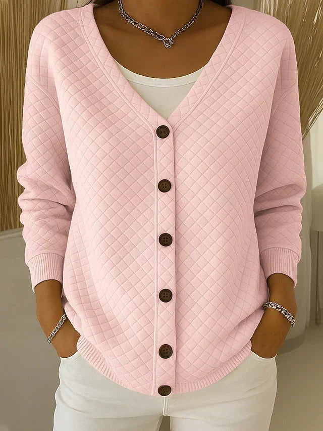 Severina | Cardigan en Maille Matelassée à Boutons