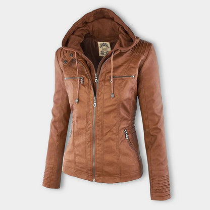 Flavie | Veste en Cuir Robuste et Élégante