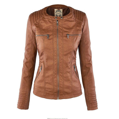 Flavie | Veste en Cuir Robuste et Élégante