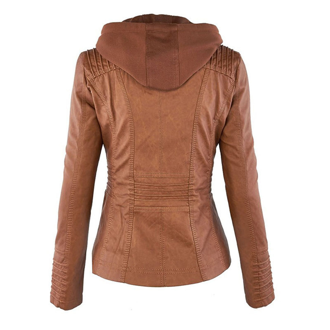 Flavie | Veste en Cuir Robuste et Élégante
