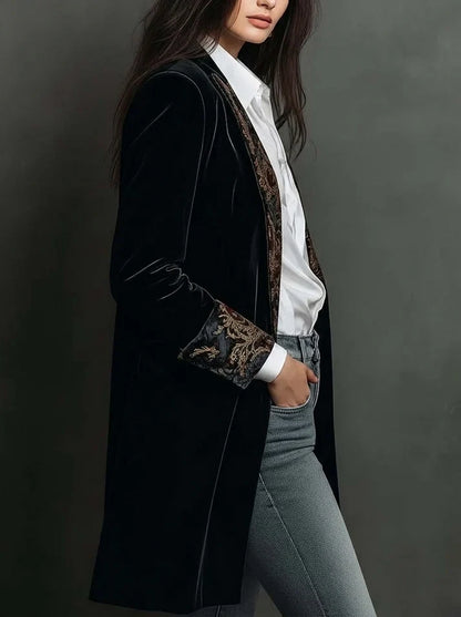 Marta | Blazer Cintré à Imprimé Baroque