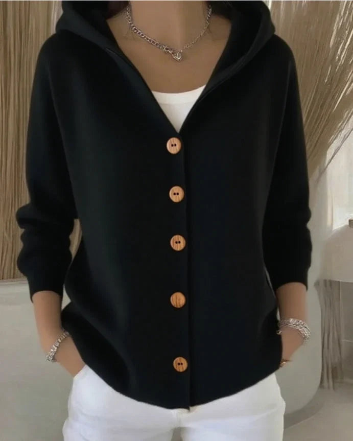 Concettina | Cardigan en Maille à Capuche
