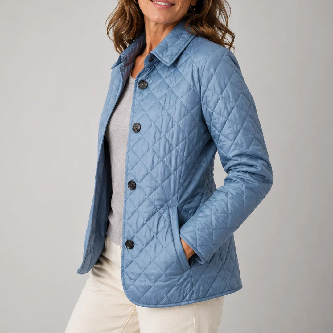 Luana | Veste Matelassée Légère à Boutons