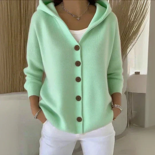 Concettina | Cardigan en Maille à Capuche
