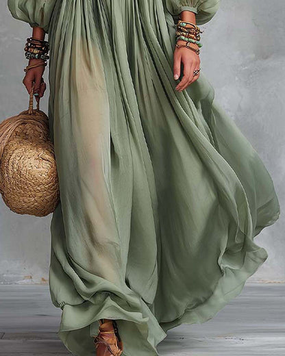 Élodine | Robe Longue Bohème à Fleurs