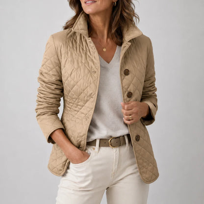 Luana | Veste Matelassée Légère à Boutons
