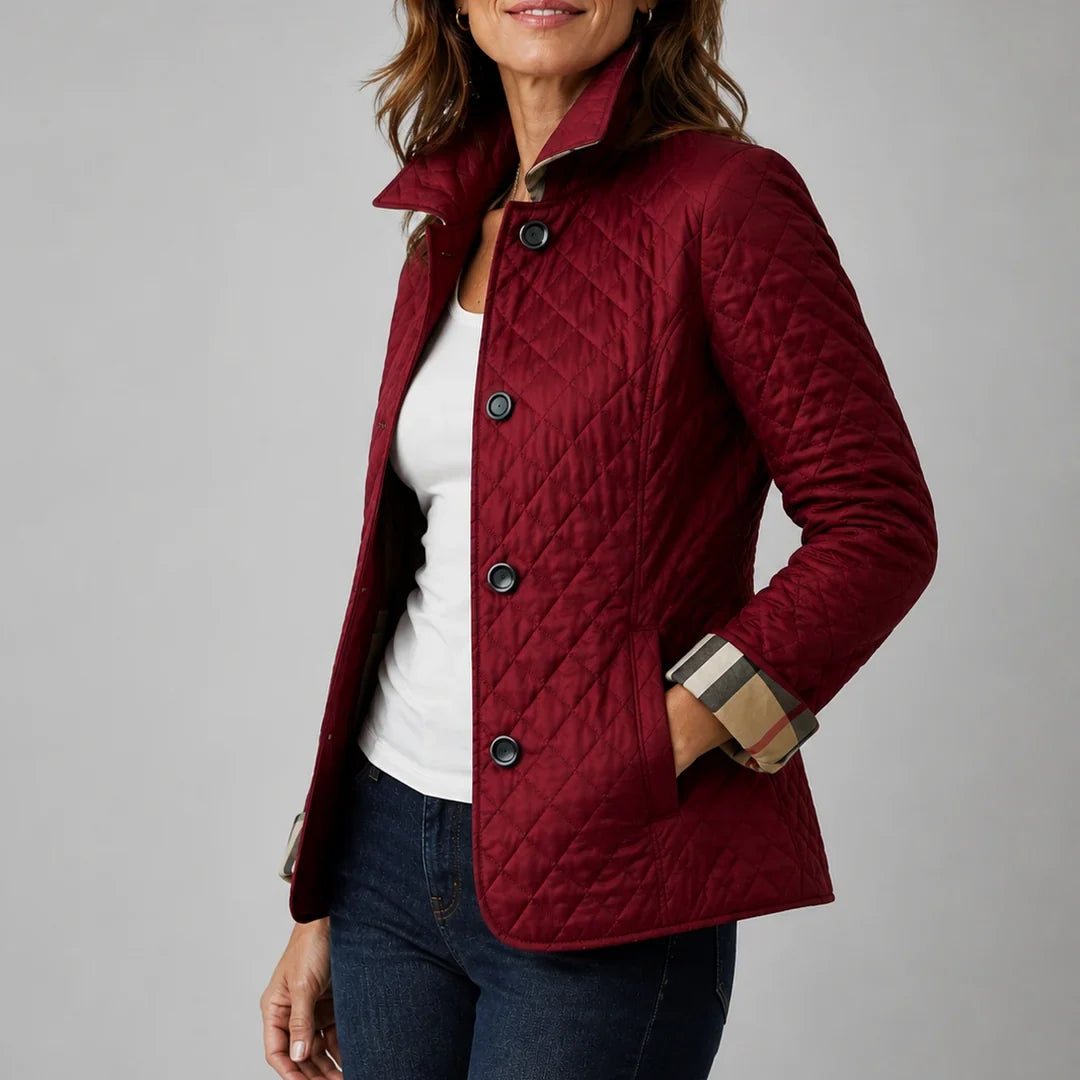 Luana | Veste Matelassée Légère à Boutons
